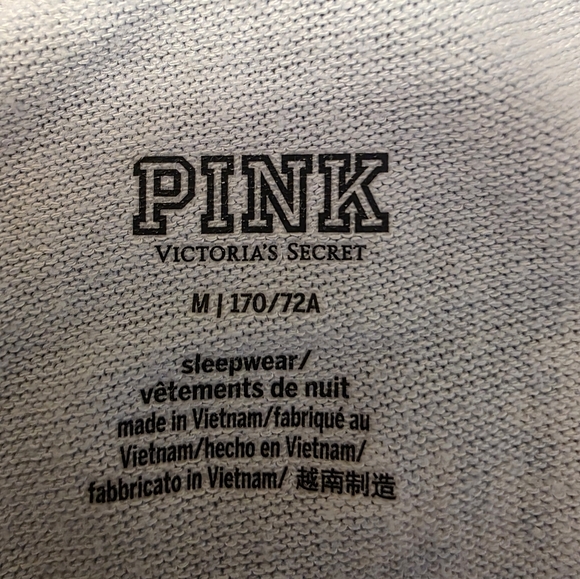 PINK Victoria's Secret Pajama Bottoms - Light Blue Snowflake - Picture 11 of 12